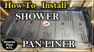 How To Install Oatey PVC Shower Pan Liner [upl. by Fruin798]