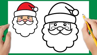 Come disegnare Babbo Natale facile  Disegni di Natale [upl. by Lefton]