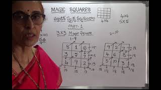 Magic Squares 3×3 magic Square solution In Telugu [upl. by Kcirnek]