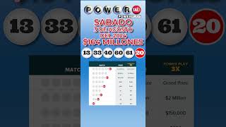 Resultados Powerball del día 3 de agosto de 2023  164 millones 💰 powerball [upl. by Deehahs]