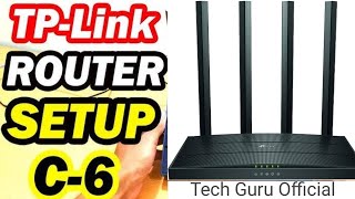 TP Link Archer C6 Gigabit MUMIMO Wireless Router Configuration  Double Band  Hindi  Urdu [upl. by Barbara-Anne]