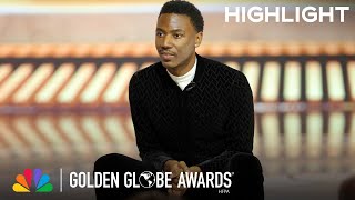 Jerrod Carmichael Is Totally Honest About Hosting The 2023 Golden Globe Awards  NBC [upl. by Fosque517]