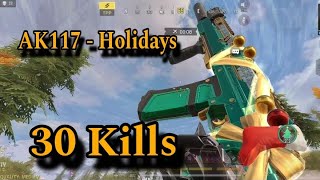 AK117  Holidays is back 🤩  30 Kills Solo vs Squads gameplay 🤯  Call of Duty Mobile BR [upl. by Nivrad]