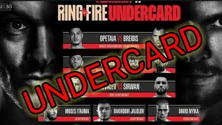 FINALLY 💥 OLEKSANDR USYK VS TYSON FURY UNDERCARD REVEALED ❗ [upl. by Ardien]