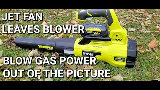 Ryobi 40v 550CFM leaves blower [upl. by Ardeth]