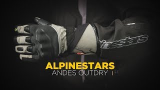 Alpinestars Andes Touring Outdry Motocycle Gloves [upl. by Nagoh381]