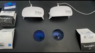 Compare Zeiss PhotoFusion X Blue And Essilor Transitions S Sapphire Blue [upl. by Nonnarb]