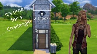 I did the 2 tile challenge newcrest  Lets rebuild the world series  The sims 4 [upl. by Karlen]