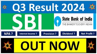 SBI Q3 results 2024  State Bank of India results today  SBIN Share News  SBI Share latest news [upl. by Daniell255]