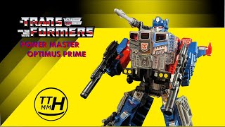 Transformers G1 Power Master Optimus Prime w Apex Armor review stop motion [upl. by Pendergast]