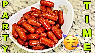 Quick amp Easy BBQ Lil’ Smokies PARTY FOOD [upl. by Shirley929]