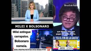 Milei estingue carrapatosBolsonaro nomeia Simples assim [upl. by Armilla]