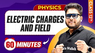 Electric Charge amp Field in 60 Minutes  Class 12th Physics Chapter 1  Mind Map Series [upl. by Ahsiemak431]