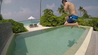 Maldives Hurawalhi Island Resort Beach Pool Villa GoPRO Hero6 2017 HD [upl. by Jacobs]