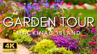 Stunning Summer Gardens on a Famous Island  Mackinac Island Garden Tour 2024 [upl. by Ajak]