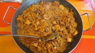 Arroz con calamares y zamburiñas » Sabe que Alimenta [upl. by Erica]