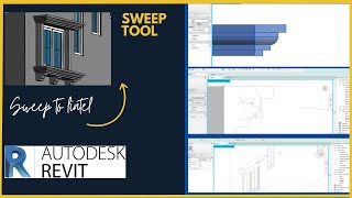 New Villa Project In Revit Part 08 how to Sweep in Revit  Grooves [upl. by Nifares]