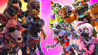 SFM FNaF Reactivated vs Shattered Security Breach [upl. by Crocker164]