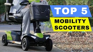 Top 5 Best Mobility Scooter 2024 Review  Best Folding Lightweight amp Electric Mobility Scooters [upl. by Esiuqram]