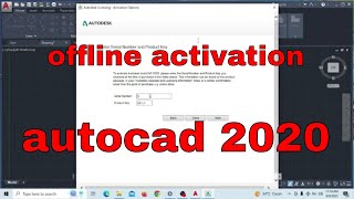 Offline Activation Autocad 2020 [upl. by Adamina]