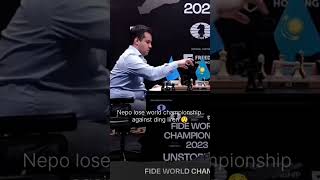 Nepo lose world championship against ding lirenshotseditchessnepoviralshots [upl. by Oatis]