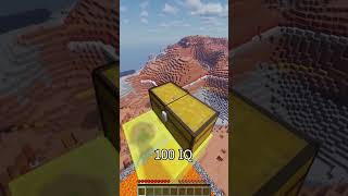 Minecraft 0 IQ vs 100 IQ 🧠 minecraft funny memes multiplayer shorts gaming iq [upl. by Roberto]