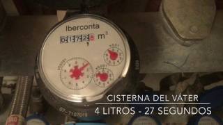 Comportamiento contador agua  Cisterna WC [upl. by Behre]