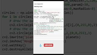 Detecting circles from Image shorts opencvpython sudikshaanalytics a [upl. by Oralla940]