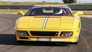 Ferrari 348 Challenge  GTS  TEST in pista  Davide Cironi Drive Experience SUBS [upl. by Roshelle]