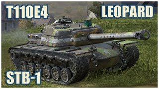 T110E4 STB1 amp Leopard 1 • WoT Blitz Gameplay [upl. by Ssitruc876]