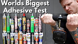 Worlds Biggest Adhesive Test  SHOCKING RESULTS [upl. by Storfer]