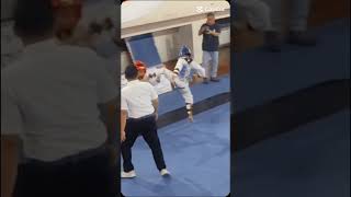 The power of flying kick Rayyan alkha liga taekwondo DKI 8 27102024 taekwondo taekwondomesta [upl. by Raff363]