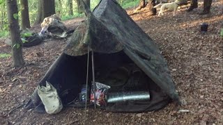 GROUP WOODLAND CAMP UNDER CANVAS AND SPIT ROAST BEEF [upl. by Ynehpets]