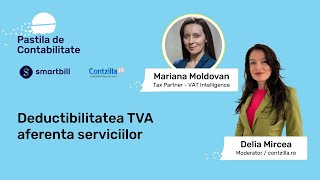 PastilaDeContabilitate  Deductibilitatea TVA aferenta serviciilor [upl. by Illom347]