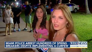 Miami PD Arrest Hundreds for Violating Spring Break Curfew [upl. by Ahtibat574]