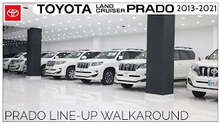 Toyota Land Cruiser Prado TXL Lineup Walkaround 2013 to 2021  All White [upl. by Nivart]