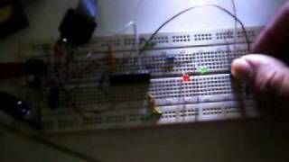 ATTINY2313 LED  SWITCH [upl. by Ahsimik333]