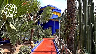 Jardin Majorelle Marrakech Morocco Amazing Places 4K [upl. by Redmer]