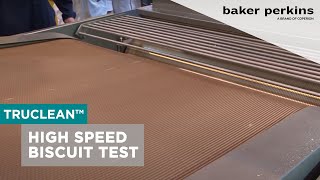 Baker Perkins TruClean™ Rotary Moulders High Speed Biscuit Piece Test [upl. by Sethi224]