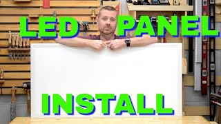 LED Panel Lights  How To Install Surface Mounted [upl. by Aicined215]