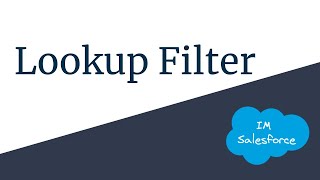 Lookup Filter  salesforce [upl. by Amilah]