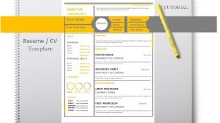 How to Make a Professional CV in PowerPoint [upl. by Nalyt]