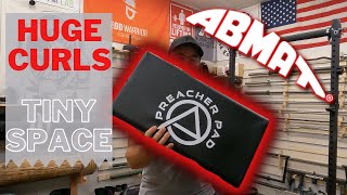 ABMAT Preacher Pad  Huge Curls in a Tiny Space  Is it Worth 130  8 Week Garage Gym Review [upl. by Nylyrehc]