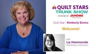 1 AQS Quilt Stars Trunk Show featuring Kimberly Einmo [upl. by Anert]