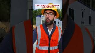 The curse of bad luck always follows them⚠️ adamrose funny constructioncomedy construction [upl. by Dina]