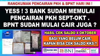 SERENTAK CAIR DI 3 BANK ❗ UPDATE PENCAIRAN PKH BPNT SEPTOKT DI SEMUA KKS BANK BRI MANDIRI BNI BSI [upl. by Halsted]