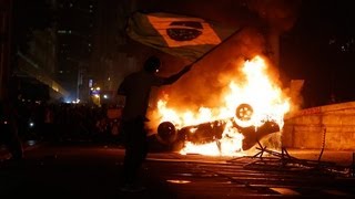 Biggest protests in 20 years sweep Brazil [upl. by Esther]