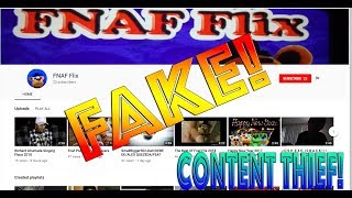 The Fake FNAF FLIX  LITTLE KID STEALING FNAF FLIX AND THDERPYZ CONTENT [upl. by Nauq980]