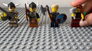 Lego Viking Minifigures Build lego legobuild legominifigures legobuilder [upl. by Einnej]