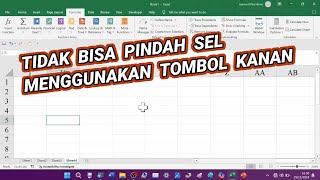 Solusi Tidak Bisa Pindah Pilihan Sel di Excel Dengan Cara Menekan Tombol Kanan di Keyboard [upl. by Weatherley]